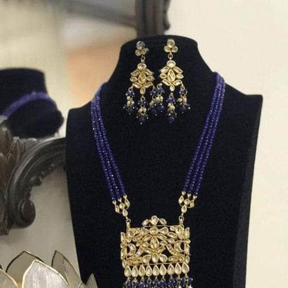 Ishhaara Rectangular Kundan Pendant Necklace