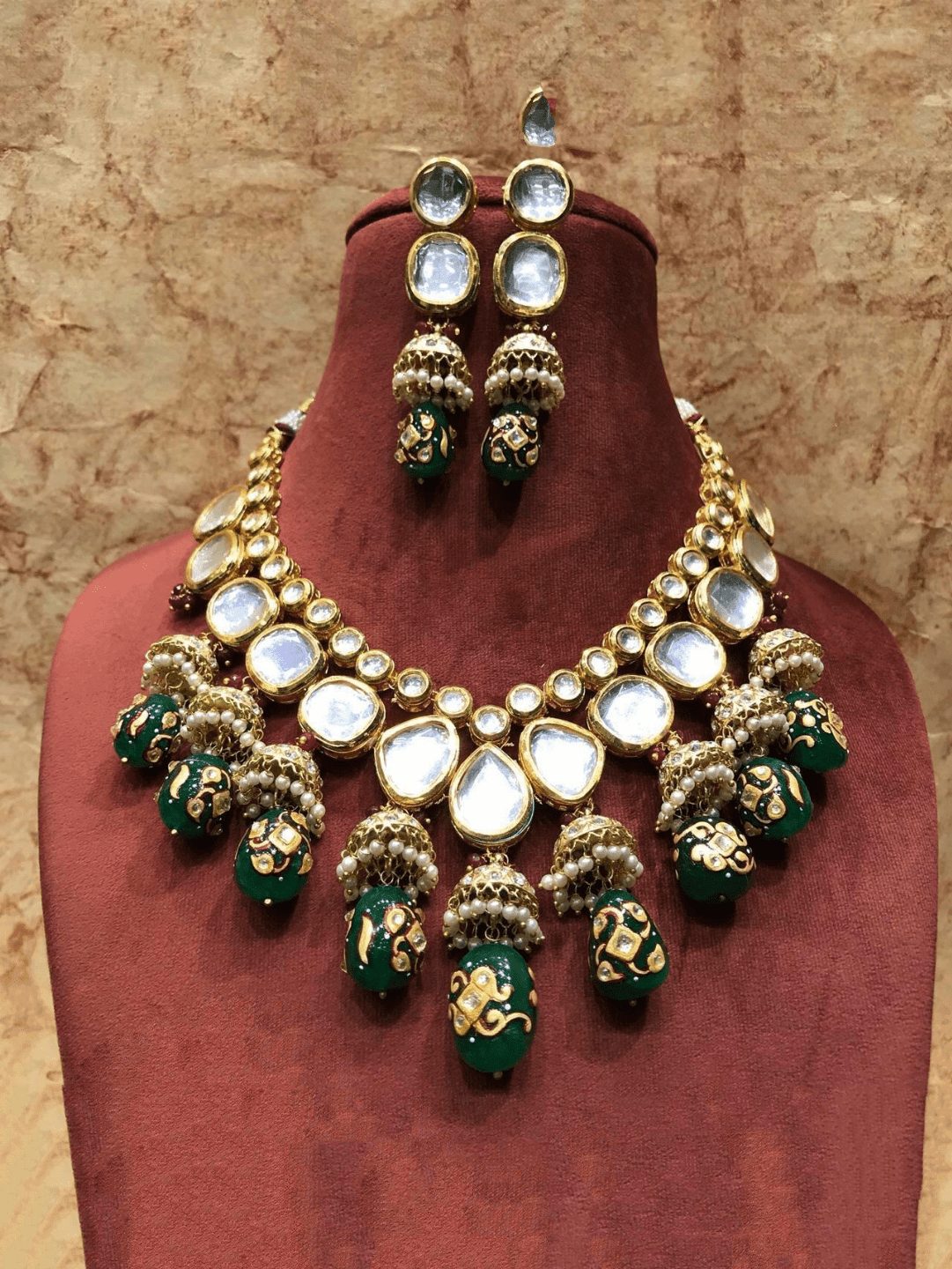 Ishhaara Big Kundan With Jumki Hanging