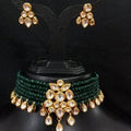 Ishhaara Onex Kundan Choker Necklace Set With Drops