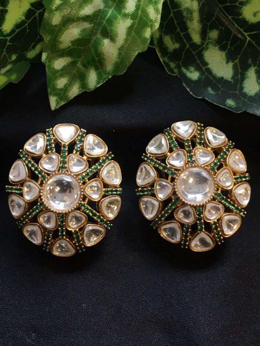 Ishhaara Uncut Polki Studs