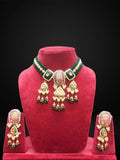 Ishhaara Victorian Kundan Beaded Choker Set