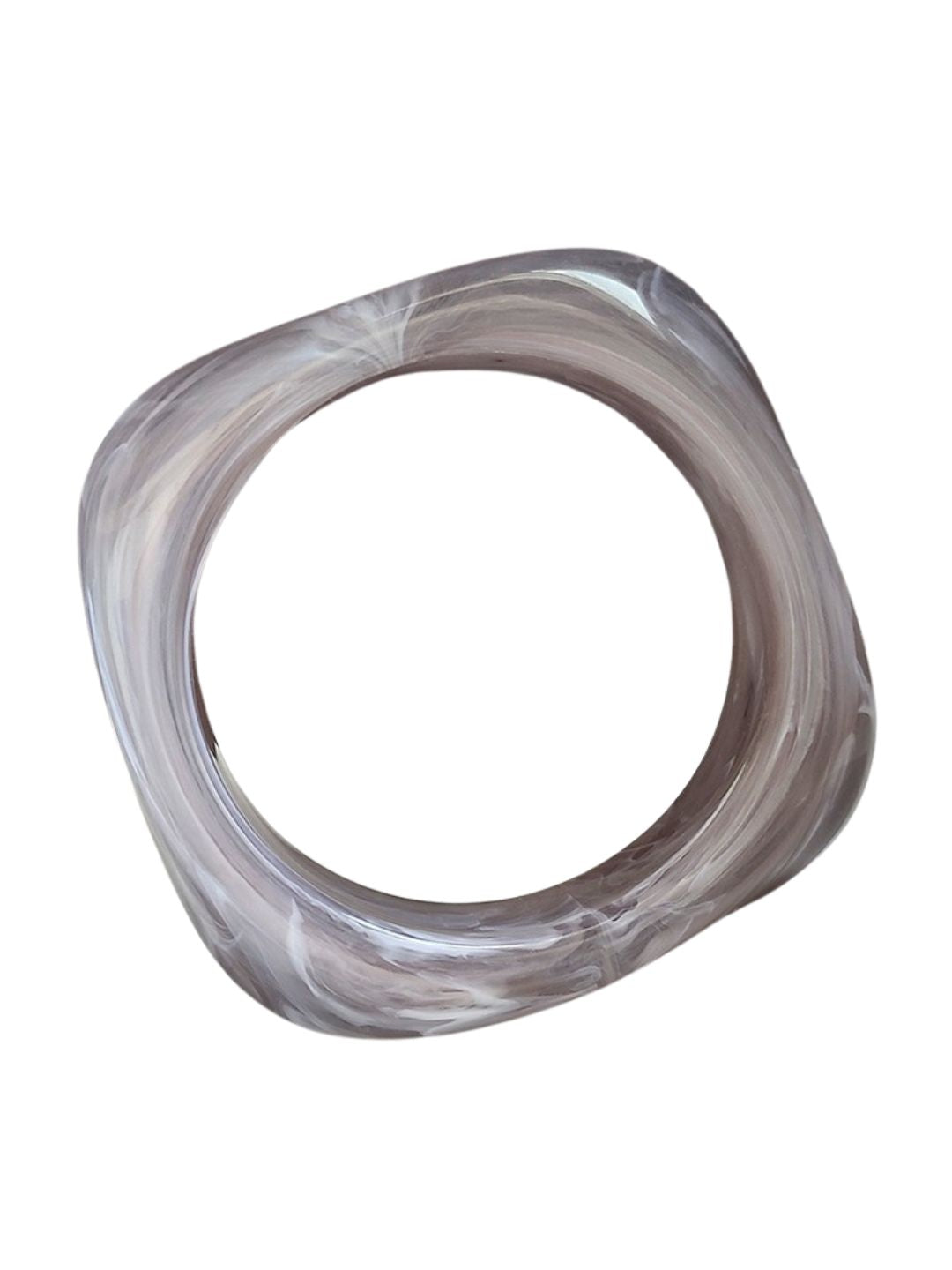 Ishhaara Grey Trendy Korean Resin Acrylic Bangle Bracelet