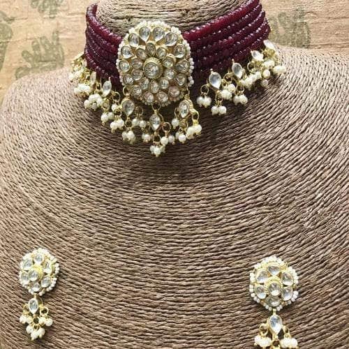 Ishhaara Patchi Kundan Beaded Choker