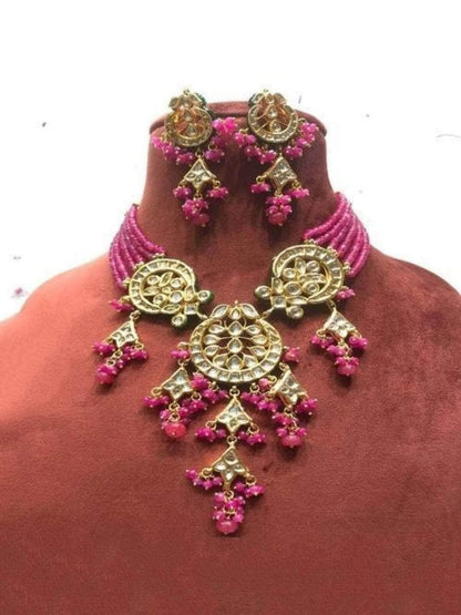 Ishhaara Kundan 3 Pendant Necklace