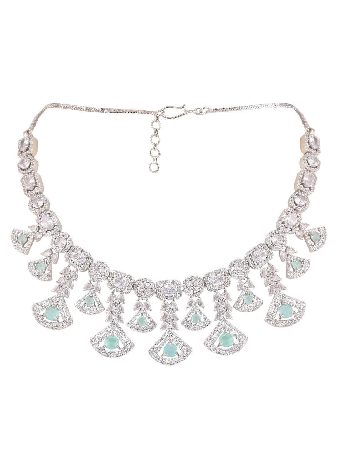 Ishhaara Dazzling Ad Stone Necklace Set