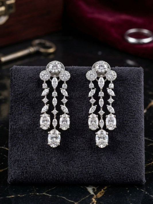 Ishhaara Dazzling Cascade Earrings