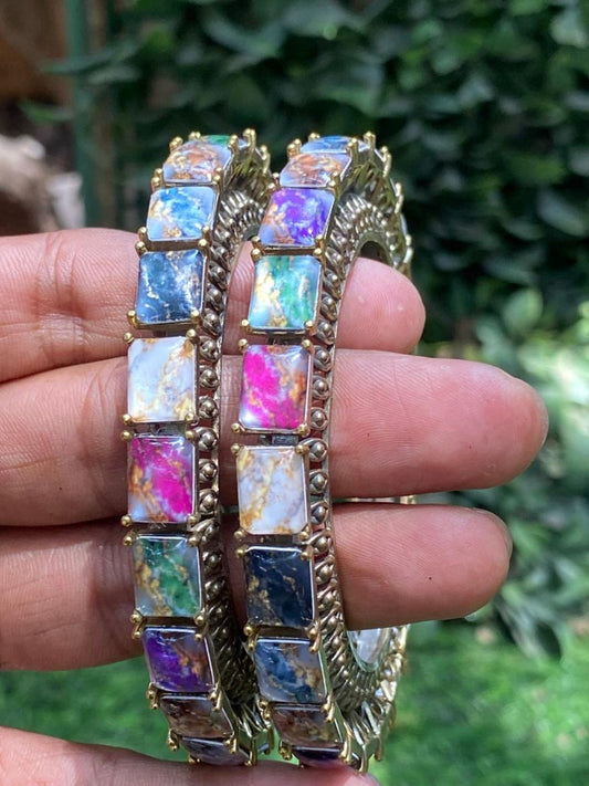 Ishhaara Dazzling Multi Stone Bangles