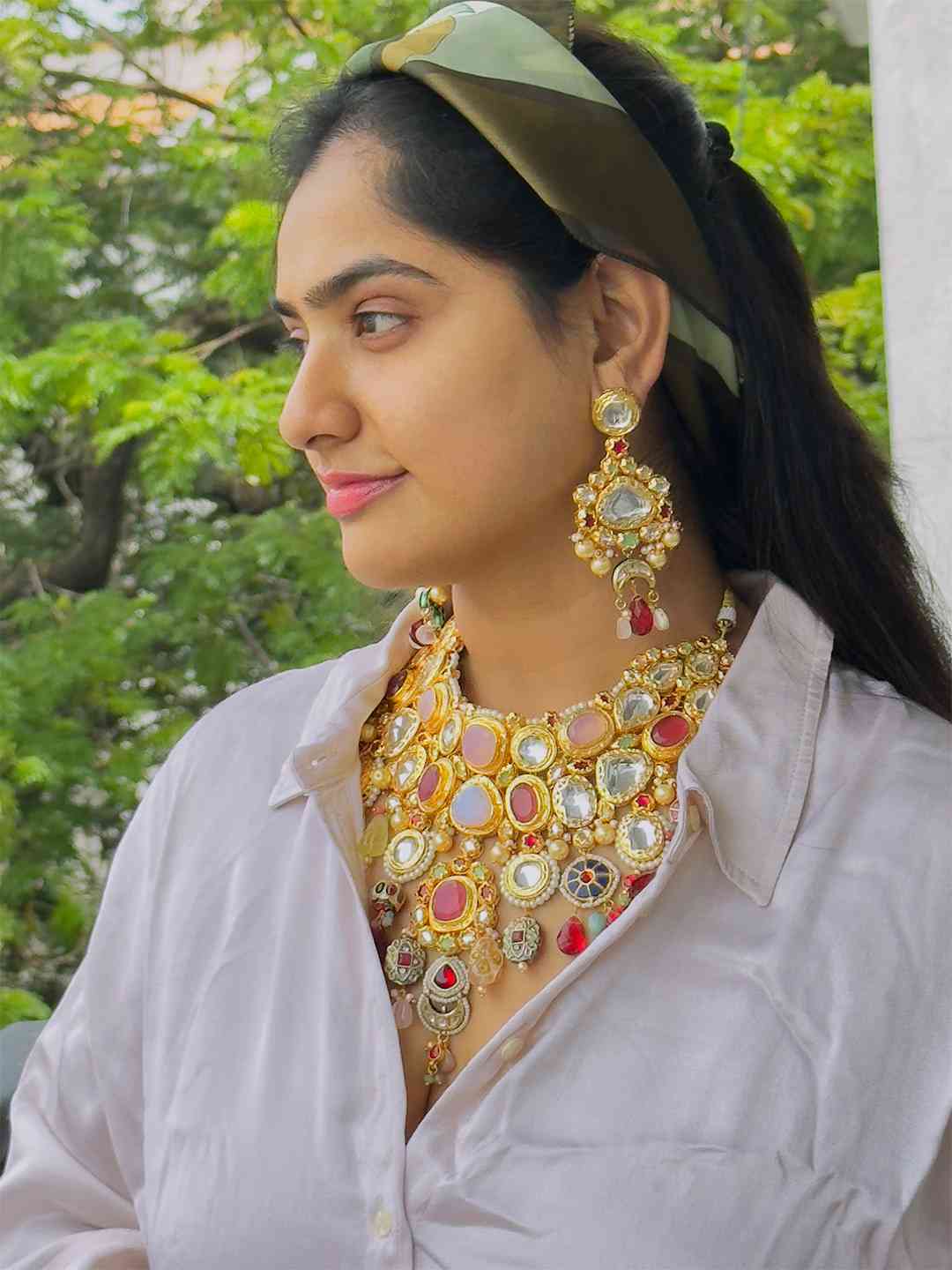 Ishhaara Deepika Padukone Inspired Polki Bridal Necklace