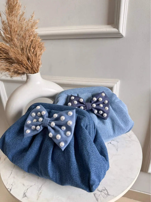 Ishhaara Denim Cloud Bags And Cutie Bows