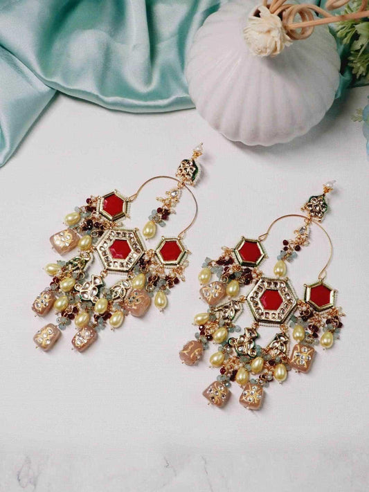 Ishhaara Design Pearl Stud Earrings