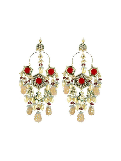 Ishhaara Design Pearl Stud Earrings