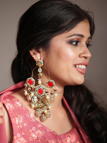 Ishhaara Design Pearl Stud Earrings