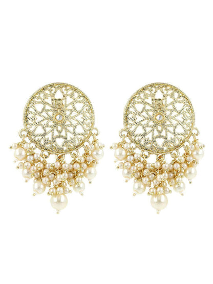 Ishhaara Design Pearl Studs