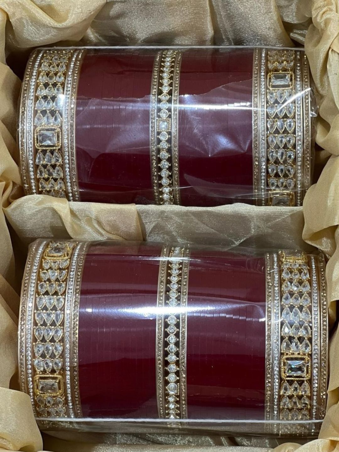 Buy Designer Ad And Kundan Studded Bridal Chooda Online - Ishhaara