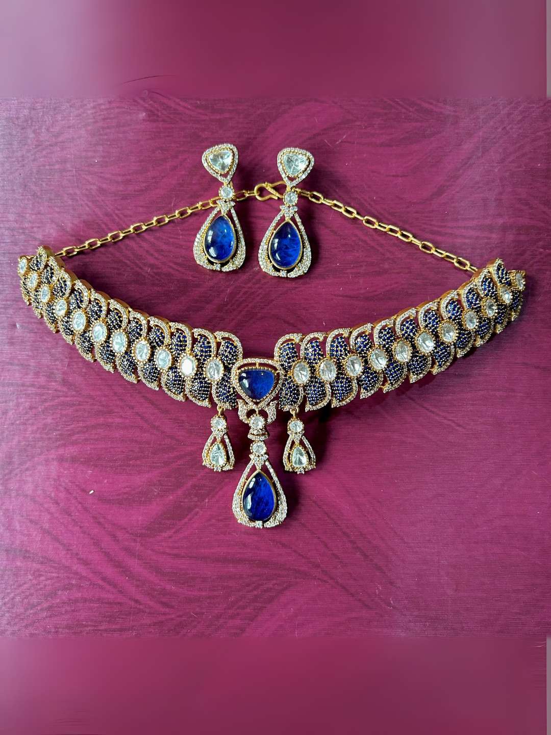 Ishhaara Designer Doublet Necklace With Earings