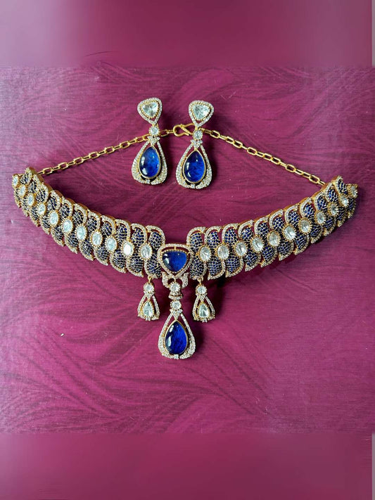 Ishhaara Designer Doublet Necklace With Earings