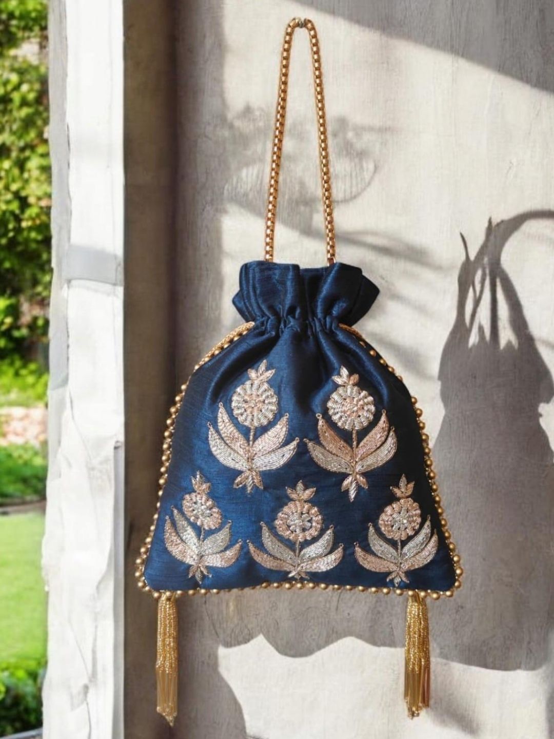 Ishhaara Designer Embroidered Traditional Style Potli Bag