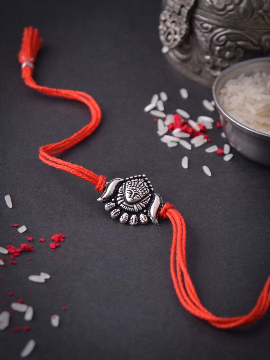Buy Designer German Silver Rakhi Online - Ishhaara