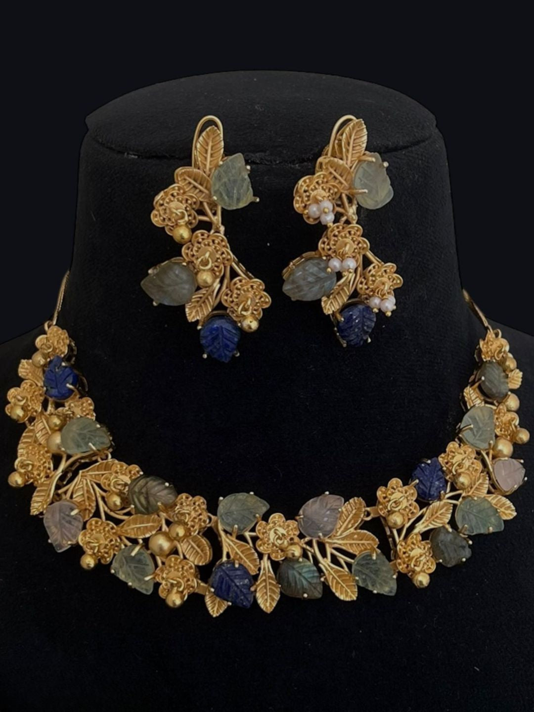 Ishhaara Designer Handmade Cocktail Choker Necklace