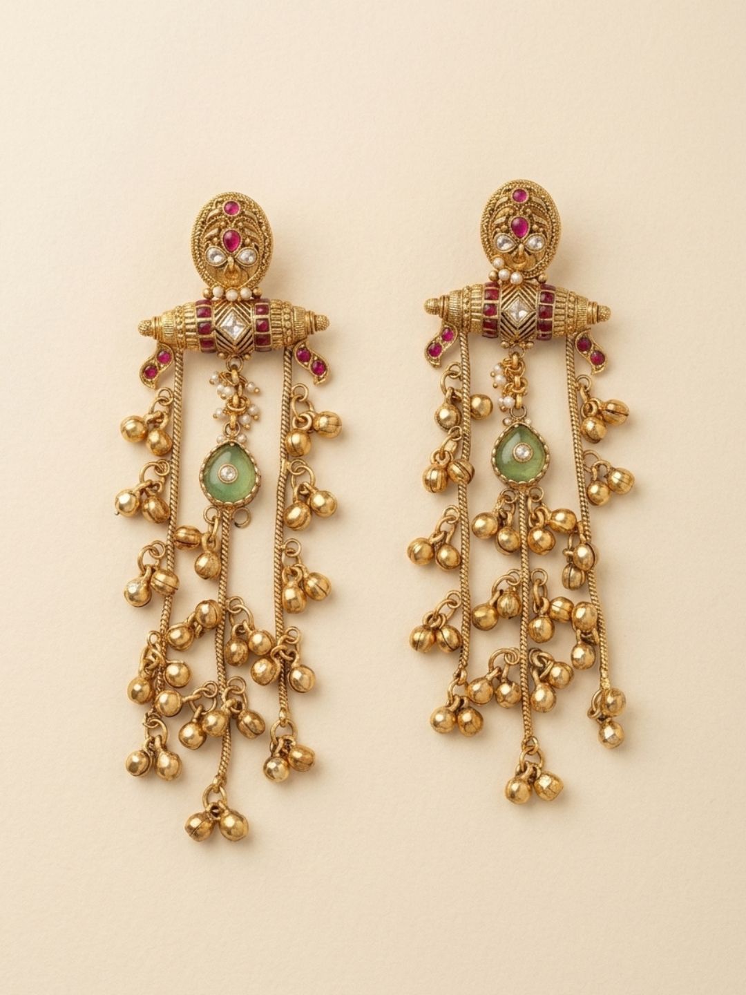 Ishhaara Designer Jhumka Kashmiri Earrings