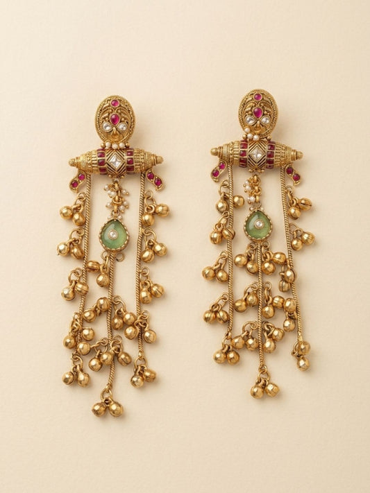 Ishhaara Designer Jhumka Kashmiri Earrings