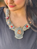 Ishhaara Designer Jute Necklace With Meenakari Work