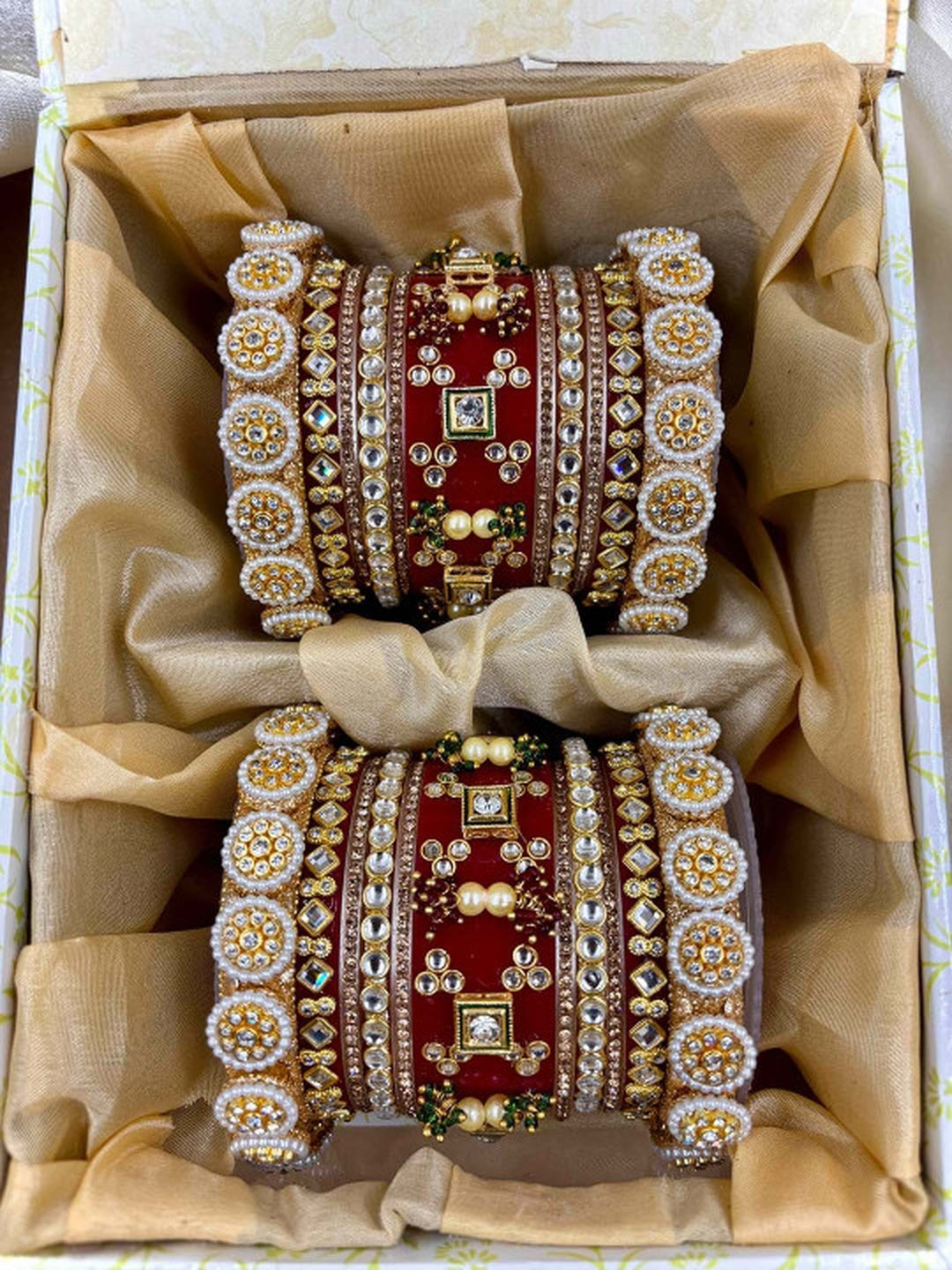 Ishhaara Designer Kundan Wedding Bangles