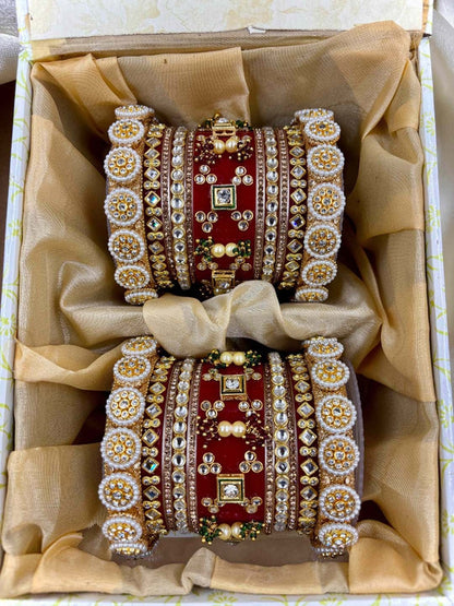 Ishhaara Designer Kundan Wedding Bangles
