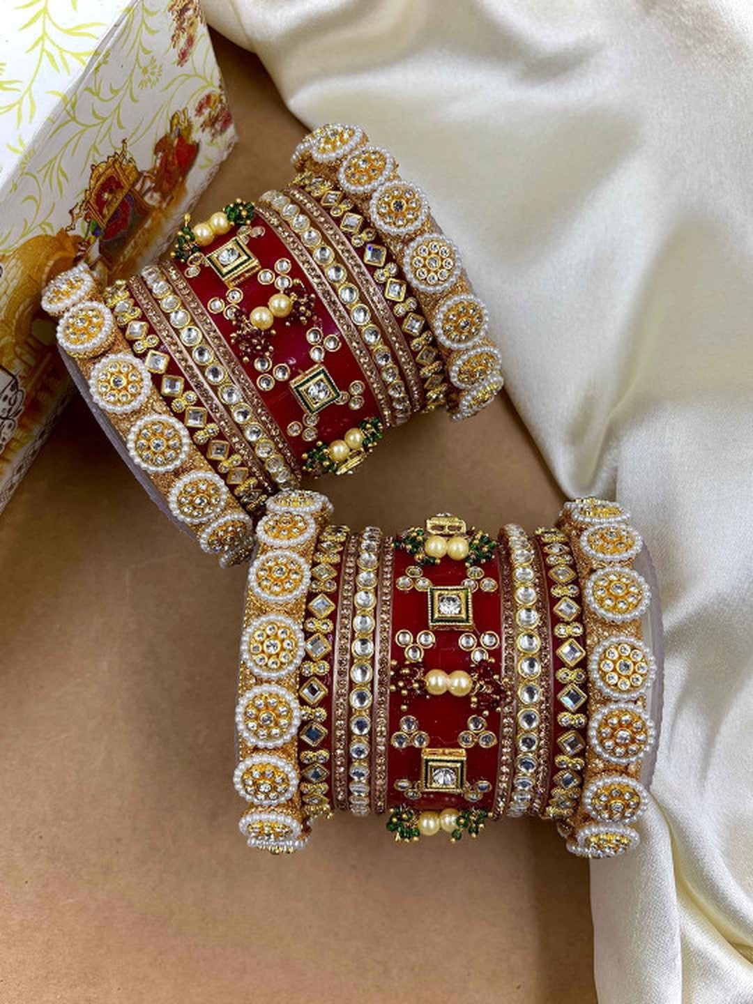 Ishhaara Designer Kundan Wedding Bangles