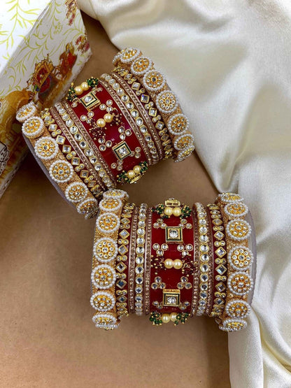 Ishhaara Designer Kundan Wedding Bangles