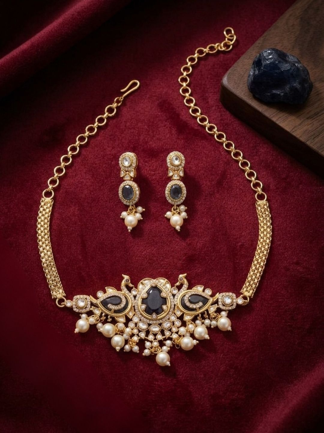 Ishhaara Designer Peacock Necklace