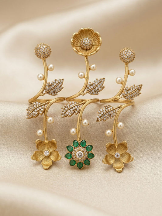 Ishhaara Designer Polki Stone Studded Hand Harness