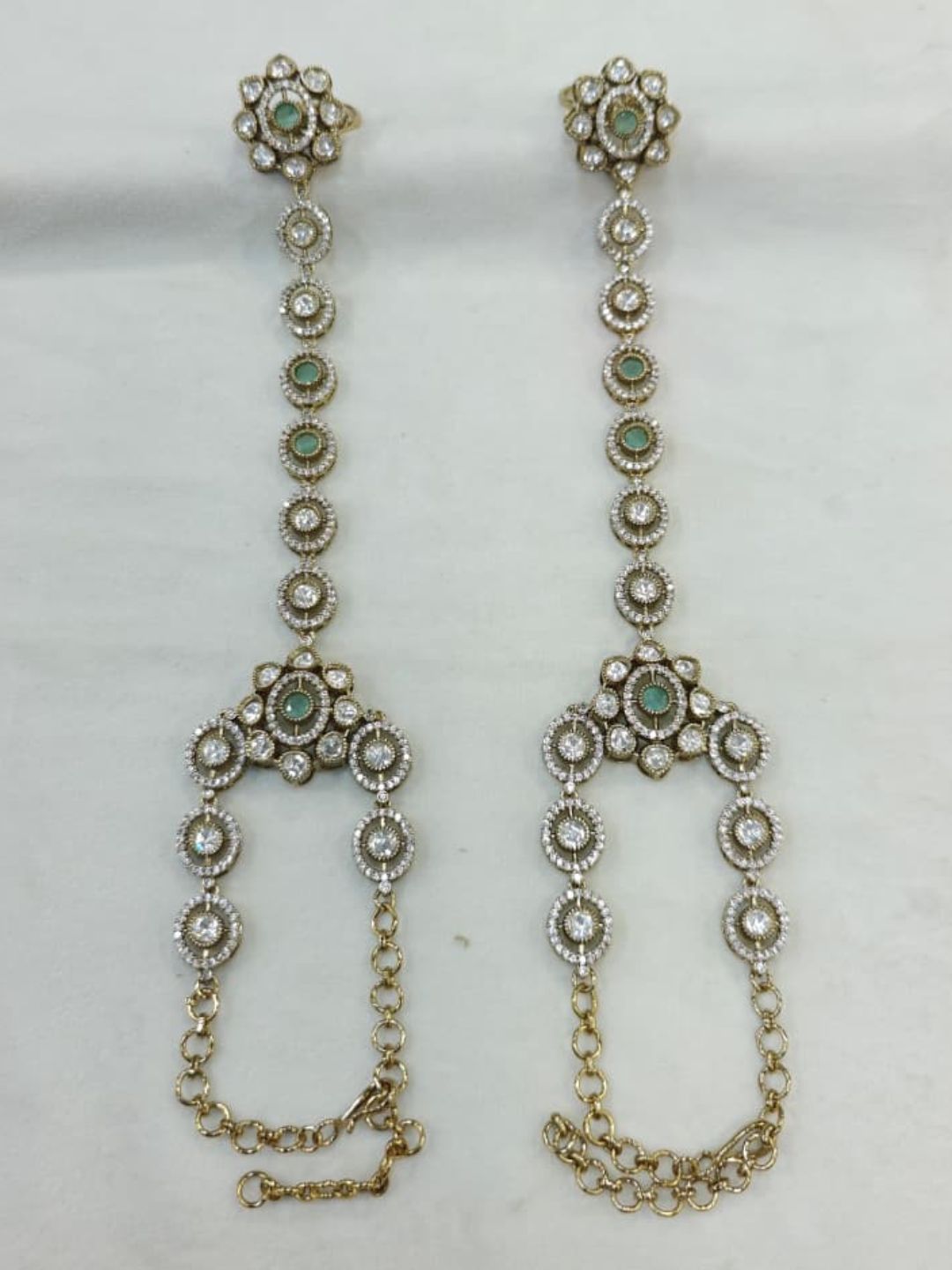 Ishhaara Designer Royal Kundan Polki Hathphool