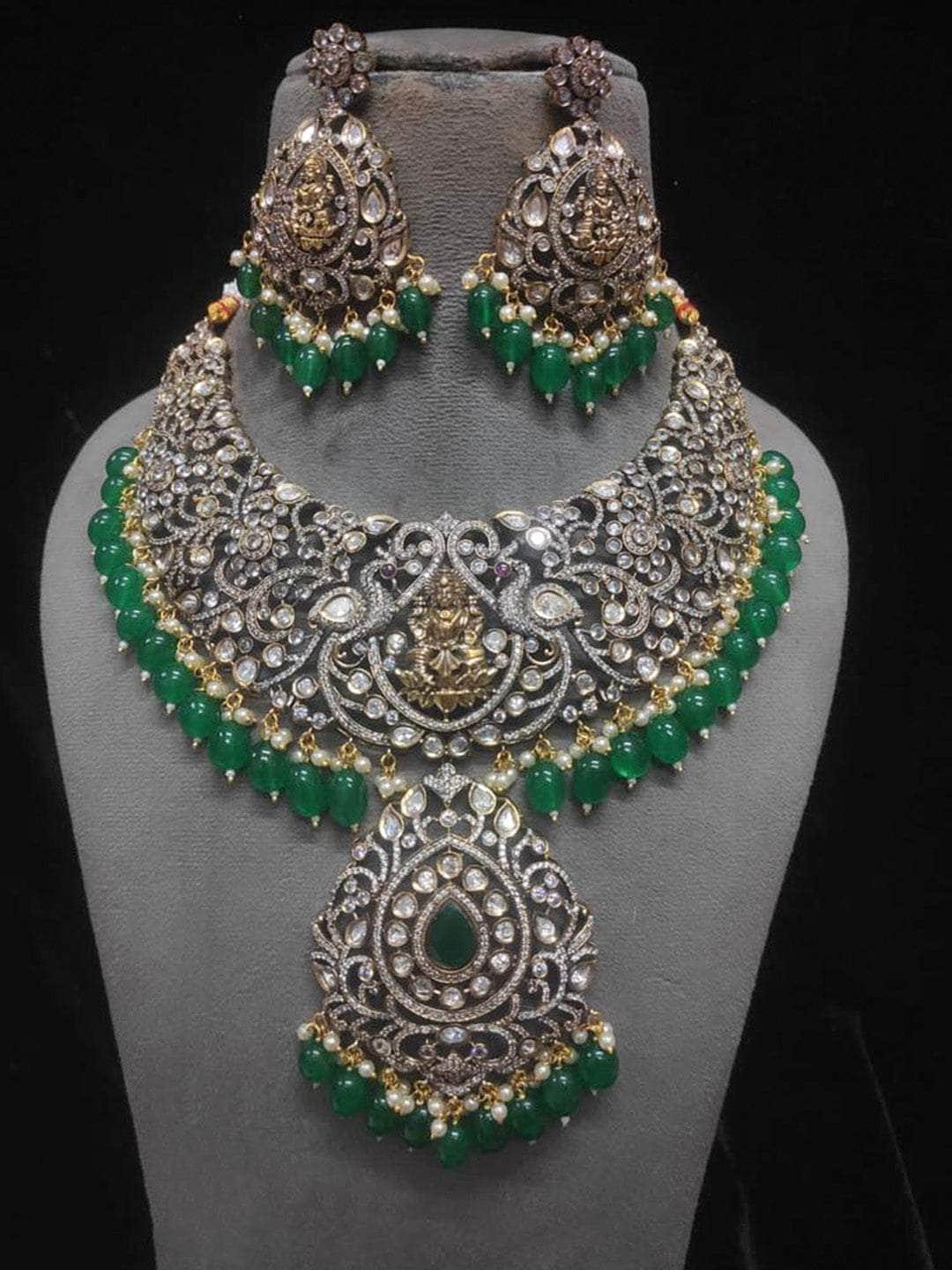 Ishhaara Designer Victorian Kundan Necklace Set