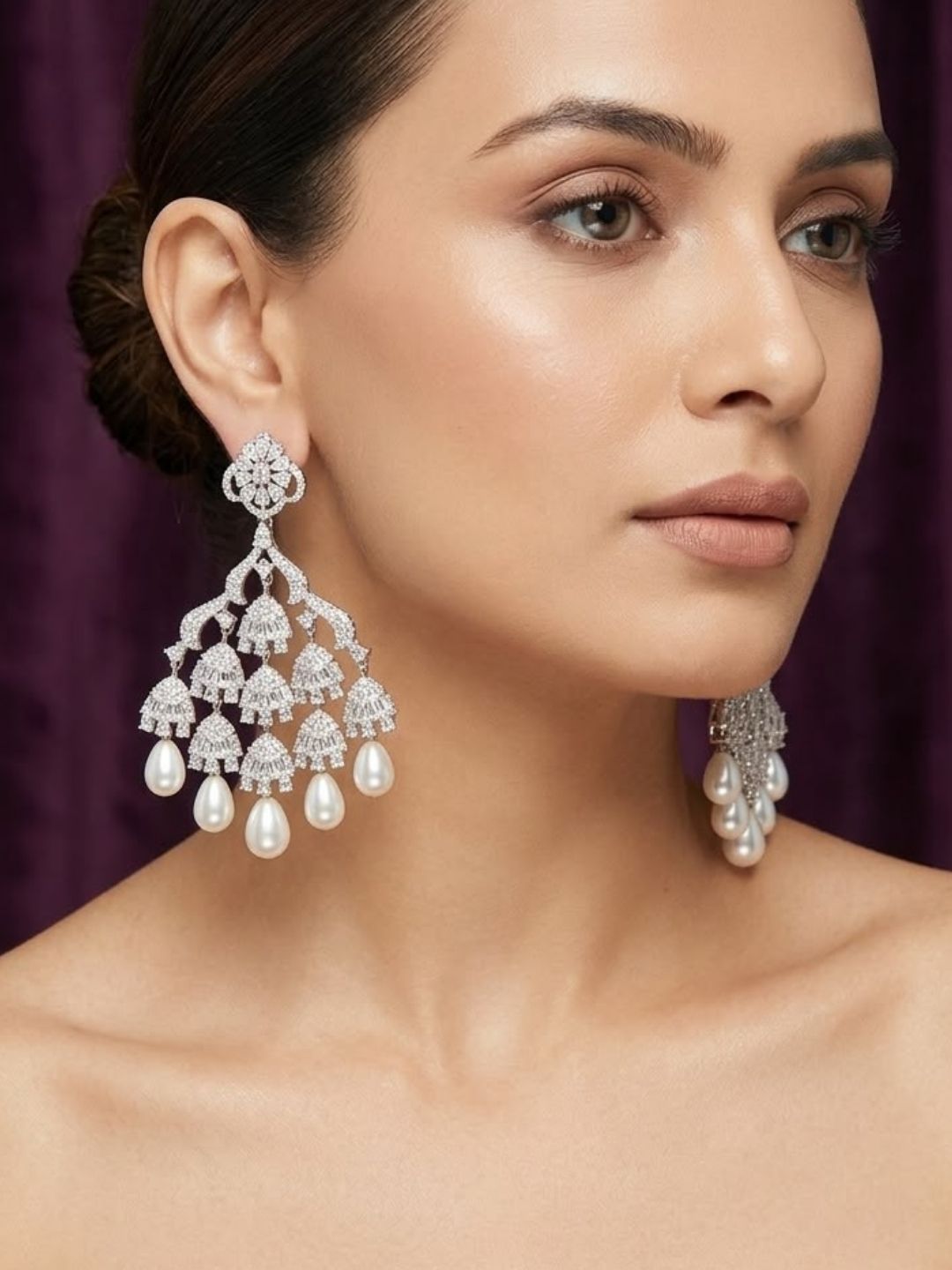 Ishhaara Diamond Chandelier Earrings