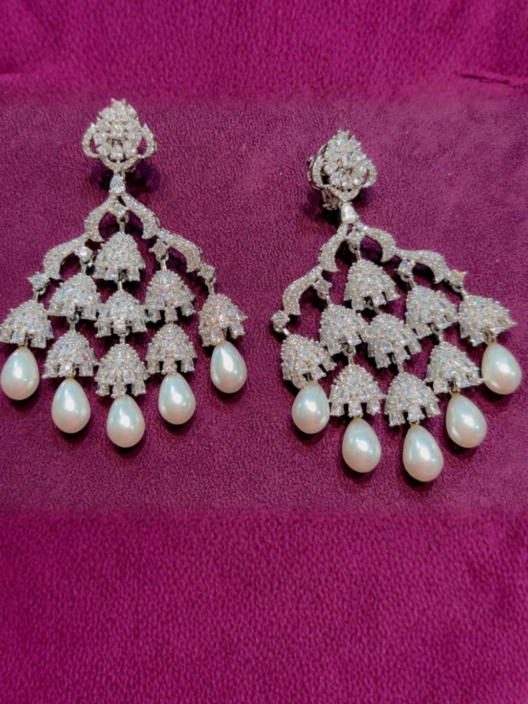 Ishhaara Diamond Chandelier Earrings