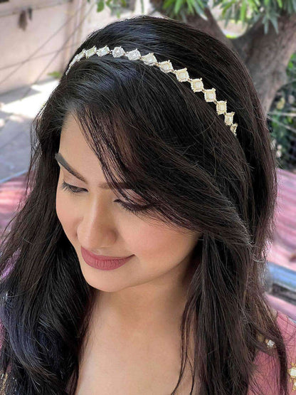 Ishhaara Diamond Kundan Hair Band