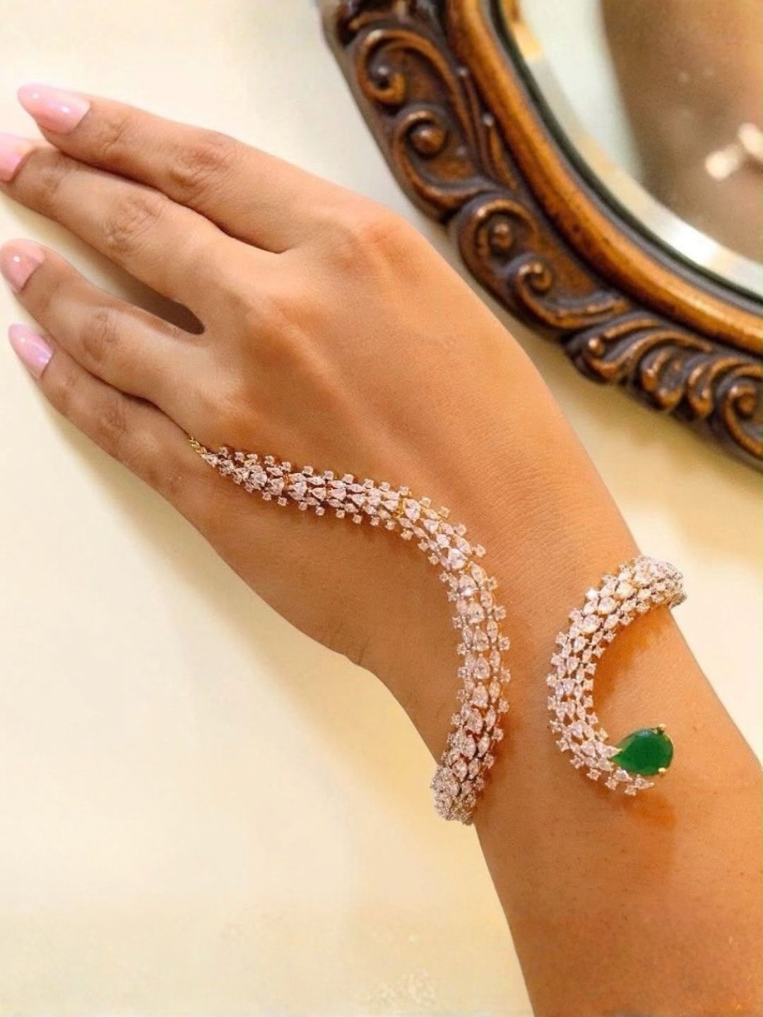 Ishhaara Diamond Studded Wrap Bracelet