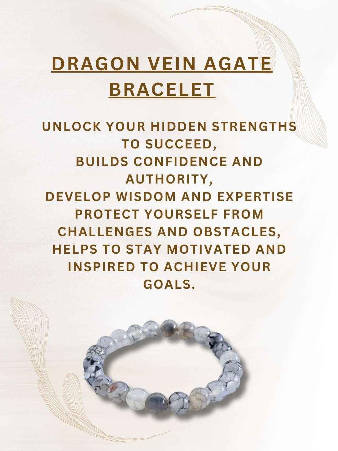 Ishhaara Dragon Vein Agate Bracelet