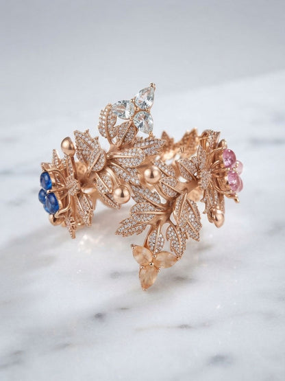 Ishhaara Drizella Beaded Diamond Pastel Kada