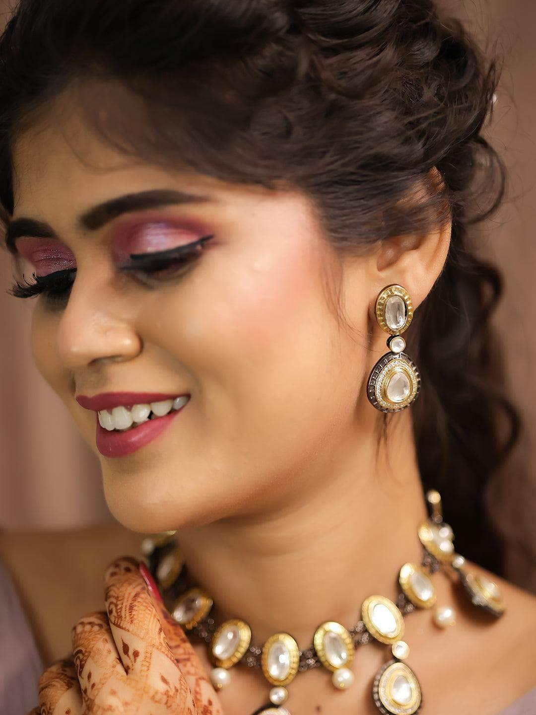 Ishhaara Drop Polki Victorian Necklace