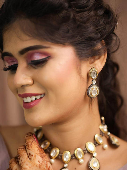 Ishhaara Drop Polki Victorian Necklace