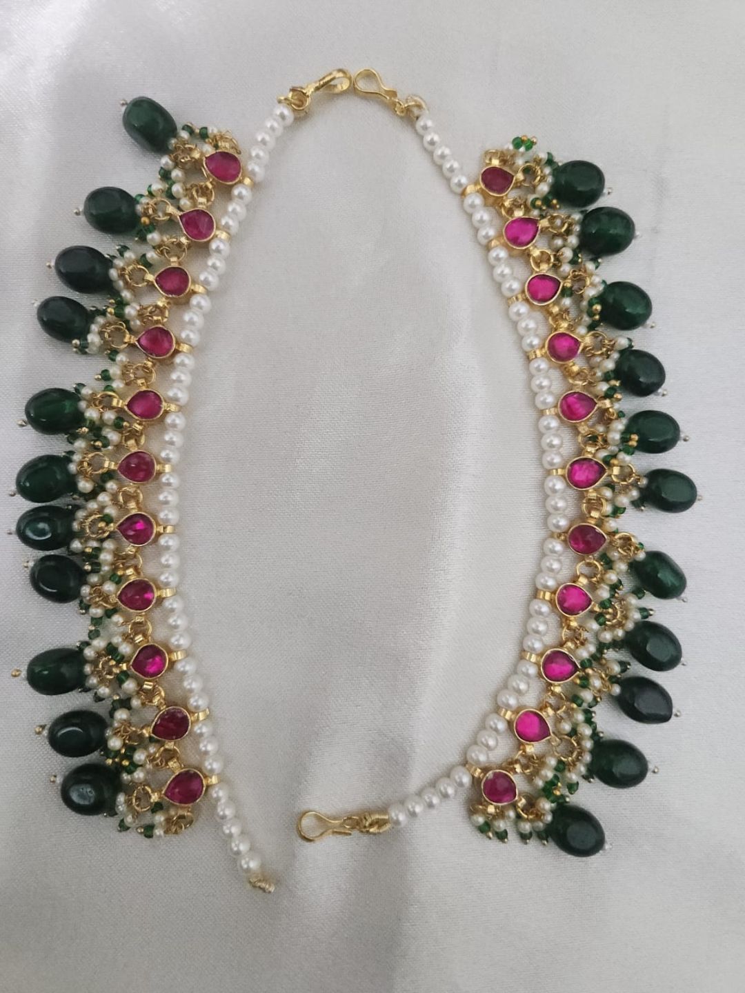 Ishhaara Drop Shaped Jadau Kundan Ear Chains