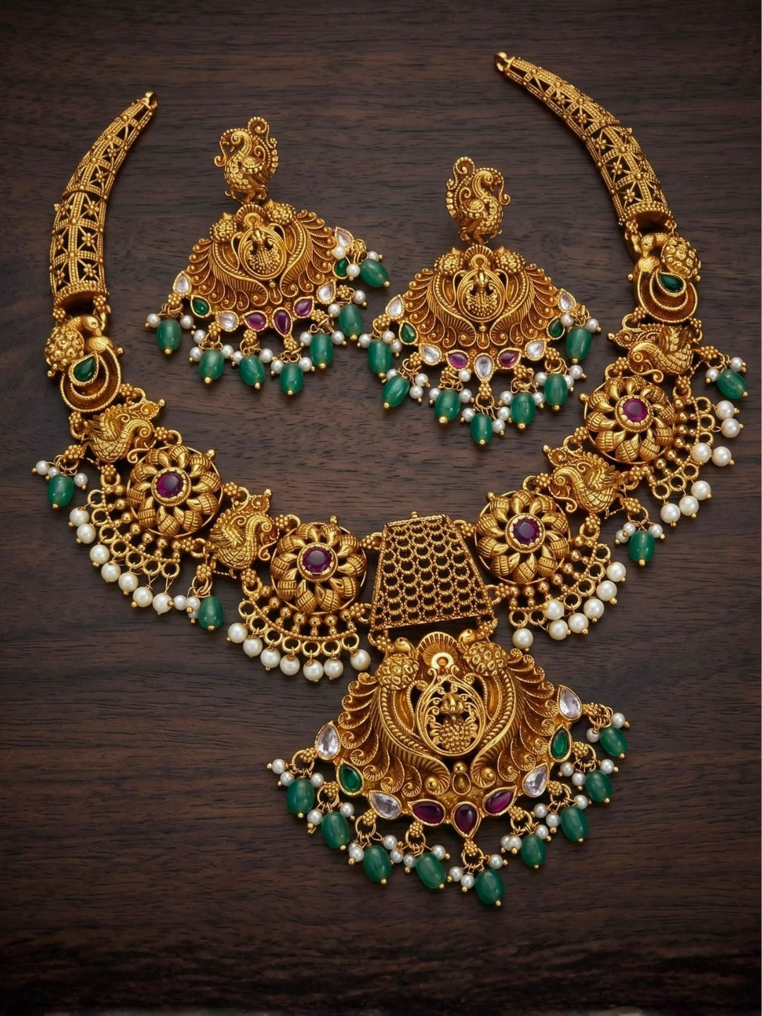 Ishhaara Dual Peacock Necklace