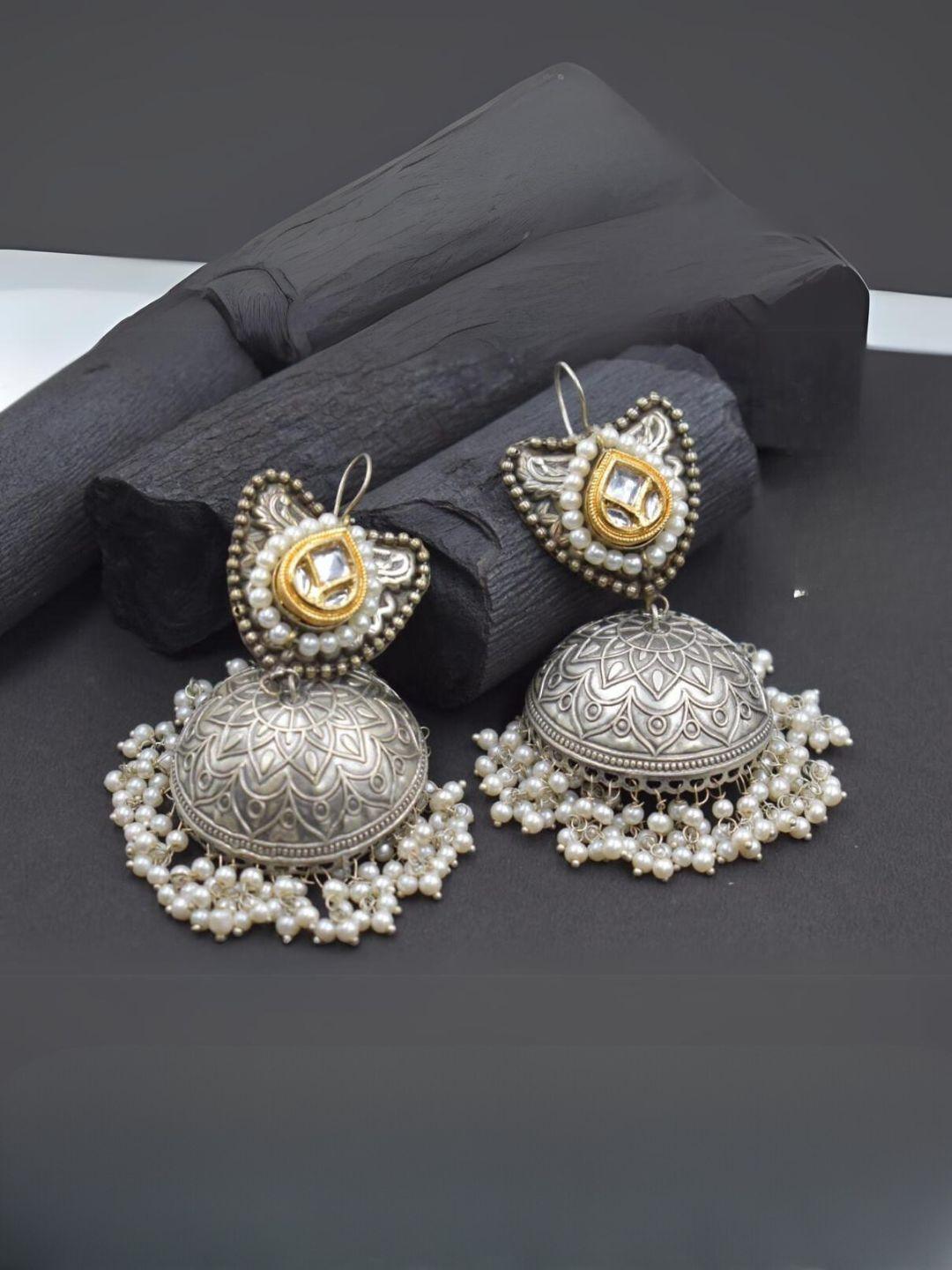 Ishhaara Dual Tone Butterfly Shaped Jhumkas