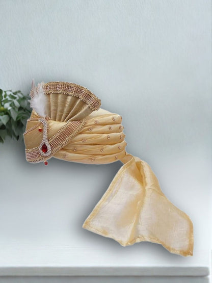 Ishhaara Dulha Royal Safa With Kalangi And Feather