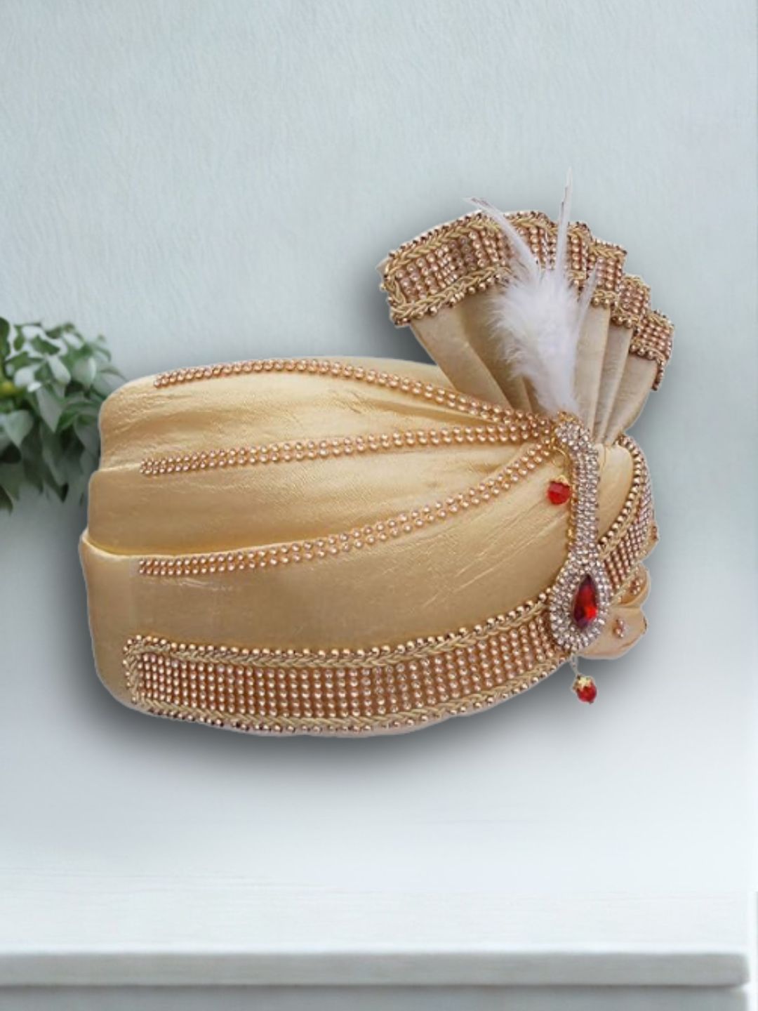Ishhaara Dulha Royal Safa With Kalangi And Feather