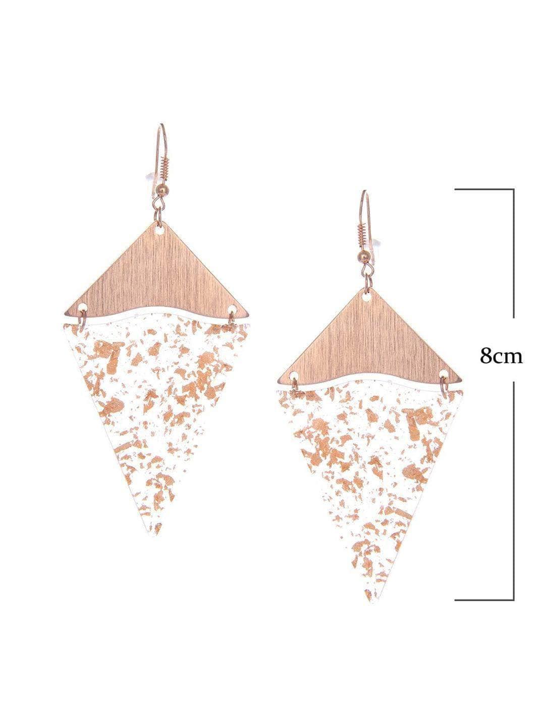 Ishhaara Dust Earrings Golden