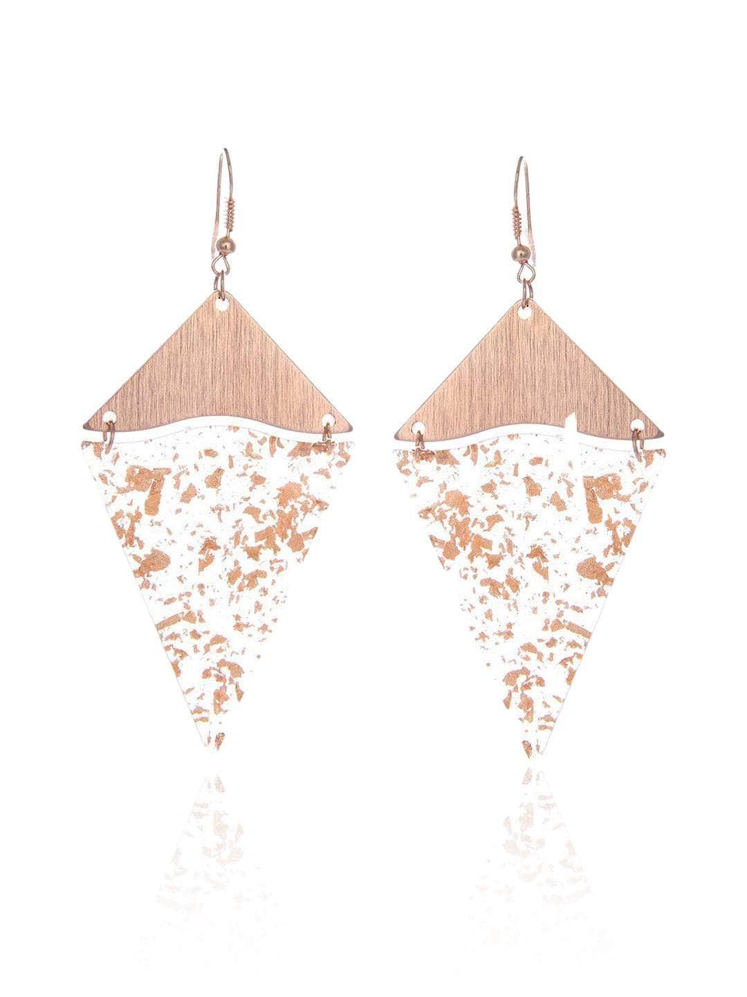 Ishhaara Dust Earrings Golden
