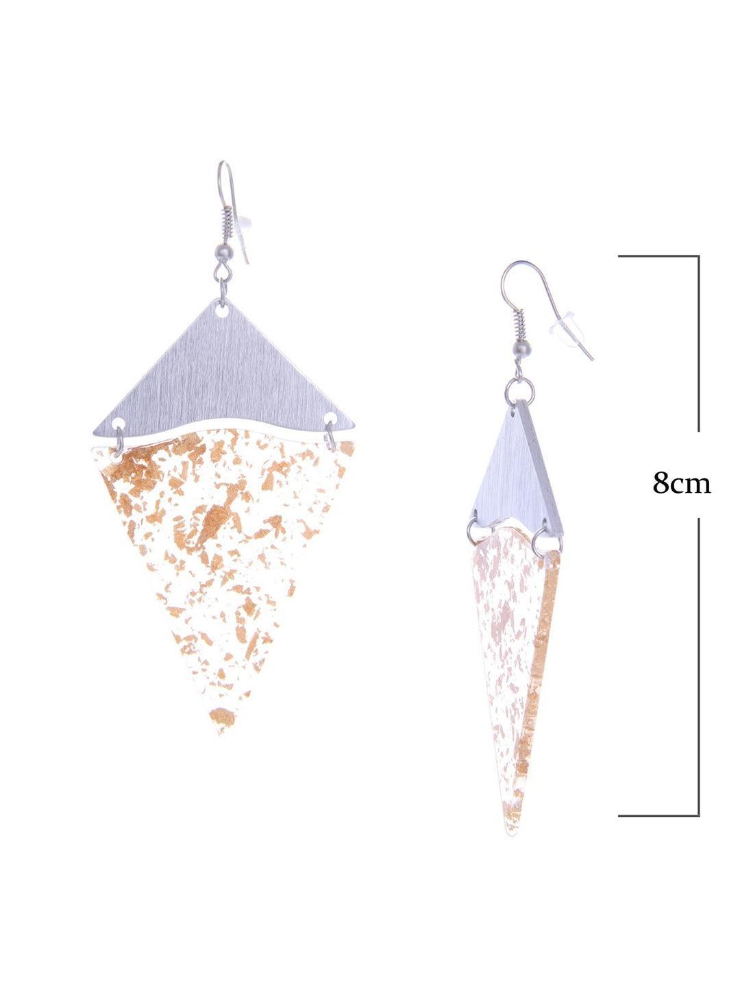 Ishhaara Dust Earrings Silver